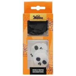 Wafer Edible decoration Halloween – edible bats and skull for cake and cupcake | Cakelicious