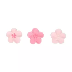 24 fiori di zucchero rosa chiaro e rosa scuro