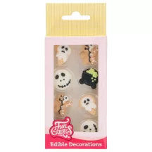 Décoration en sucre Halloween Effrayante – 8 figurines en sucre originales prêtes à l'emploi | Cakelicious