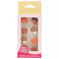 Decorazione di zucchero Atmosfera autunnale – 8 figure autunnali commestibili per torte e cupcake | Cakelicious