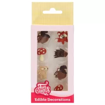 Chocolate Decorations Forest Animals – 8 Edible Chocolate Figures for Cakes and Cupcakes | Cakelicious