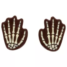Décorations en chocolat mains squelette – 6 mains squelette comestibles pour gâteau et cupcake | Cakelicious