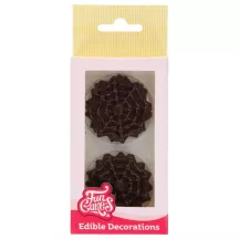 Chocolate Decorations Spider Web – 6 Edible Spider Webs for Cakes and Cupcakes | Cakelicious