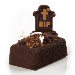 Schokoladendekoration Halloween Friedhof, 14 Stück