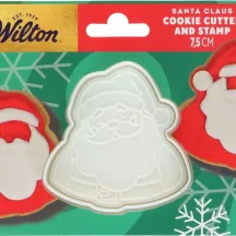 Ausstecher Weihnachtsmann mit Prägung – Guetzli und Fondant Ausstecher 7.5 cm | Cakelicious