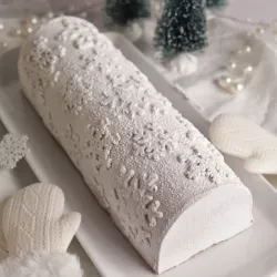 Bûche silicone mat Snowflakes, Silikomart