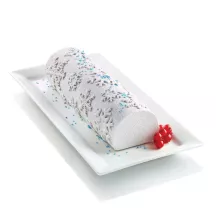 Tappetino in silicone Bûche Fiocchi di neve, Silikomart