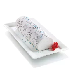 Tappetino in silicone Bûche Fiocchi di neve, Silikomart