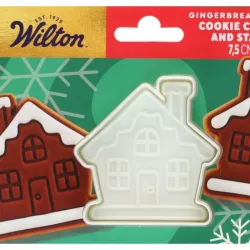 Ausstecher Lebkuchenhaus mit Prägung – Guetzli und Fondant Ausstecher 7.5 cm | Cakelicious