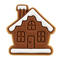 Ausstecher Lebkuchenhaus mit Prägung – Guetzli und Fondant Ausstecher 7.5 cm | Cakelicious