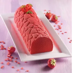 Bûche silicone mat Large Hearts, Silikomart