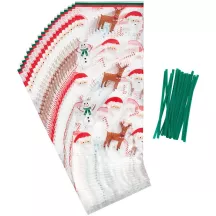 Sacchetti trasparenti natalizi – 20 sacchetti regalo trasparenti con motivo natalizio | Cakelicious