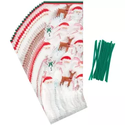 Sacchetti trasparenti natalizi – 20 sacchetti regalo trasparenti con motivo natalizio | Cakelicious