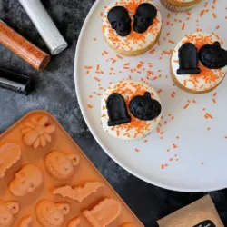 ScrapCooking Halloween Silikonform 18 Mulden – Platinsilikon