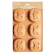 ScrapCooking Pumpkin Silicone mold 6 Cavities – Platinum Silicone, Halloween