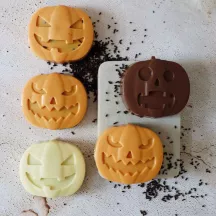 ScrapCooking Pumpkin Silicone mold 6 Cavities – Platinum Silicone, Halloween