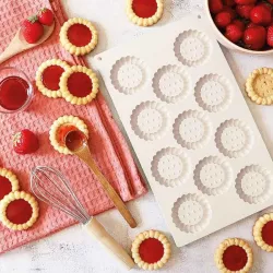 Tart cookie silicone mould