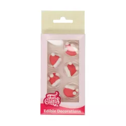 Décoration en sucre bonnets de Saint-Nicolas – 12 figurines de Noël comestibles pour cupcakes et gâteaux | Cakelicious