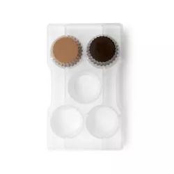 Chocolate mold "big bowls" for coffee cream