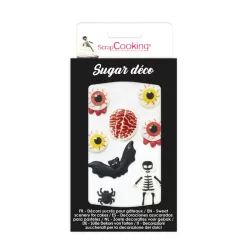 Décoration en sucre "Horreur" - 9pc