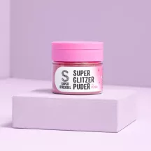 Poudre scintillante comestible Rose - la finition scintillante