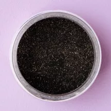 Glitter in polvere commestibile nero – il finish scintillante