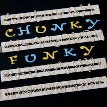 Set tagliapasta Alfabeto e numeri Chunky Funky
