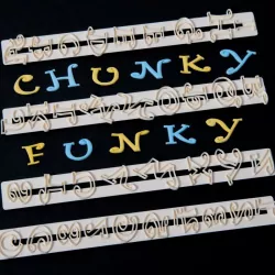 Set tagliapasta Alfabeto e numeri Chunky Funky