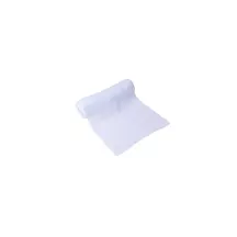 1 White cotton gauze table runner