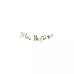 Garland "Mon Baptême" - gold