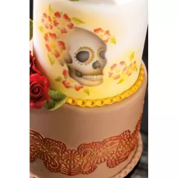 Airbrush-Schablone Totenkopf