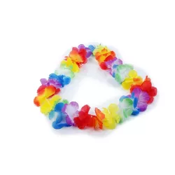 Flower necklace "Hawaï" multicolored