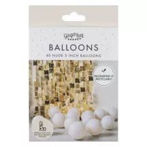Pack of 40 balloons "Nude"