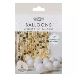 Packung von 40 Luftballons "Nude"