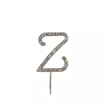 Topper per lettere con diamante - lettere a scelta: Z