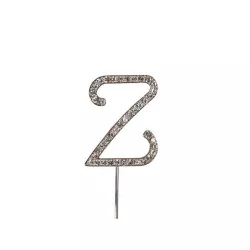 Topper per lettere con diamante - lettere a scelta: Z