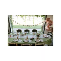 Pink gold garland "Joyeux anniversaire"
