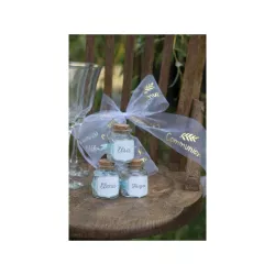 6 Blue place cards