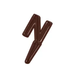 Chocolate mold letters N to Z, transparent, 24 x 18.5 cm
