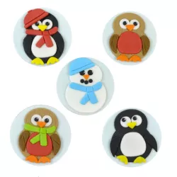 Cookie cutter set penguin mommy and baby