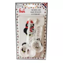 Set d'emporte-pièces Pingouin Maman et Bébé