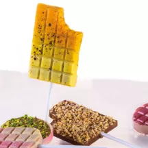 Moule à chocolat pour tablette de chocolat Lollipop, 8 pièces