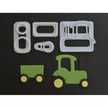 Set d'emporte-pièces Tracteur avec remorque
