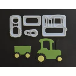 Cookie cutter set tractor with trailer