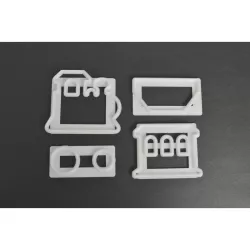 Cookie cutter set locomotive and wagons with embossing stamp