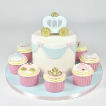 Set di tagliabiscotti carrozza da principessa, 2 misure