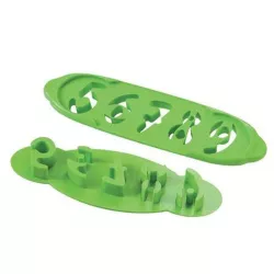2-piece number cutter set for birthday cookies
