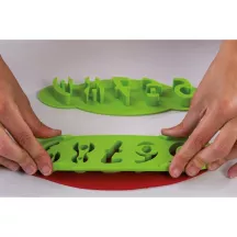 Set di tagliabiscotti numeri in 2 parti per biscotti di compleanno