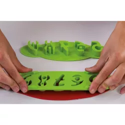 Set di tagliabiscotti numeri in 2 parti per biscotti di compleanno
