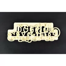 Tagliabiscotti scritta «Merry Christmas»